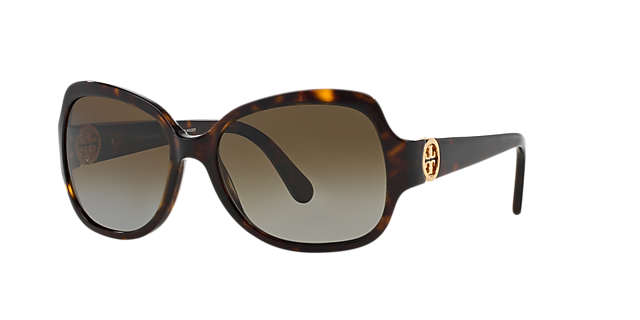Tory Burch TY7031 57 Brown Gradient & Black Sunglasses | Sunglass Hut ...
