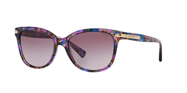 Purple coach sales sunglasses