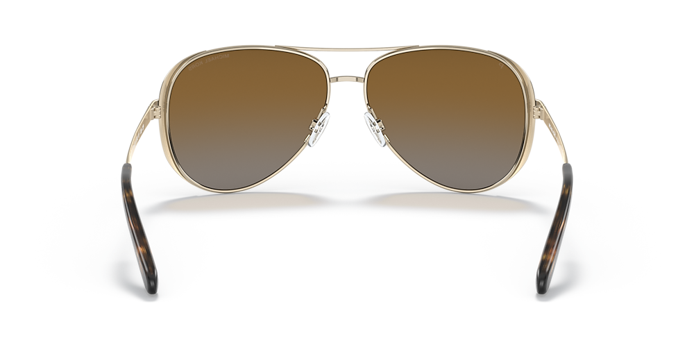 Michael Kors MK5004 CHELSEA 59 Brown Gradient & Gold/Dark Chocolate Brown Polarized Sunglasses | Sunglass Hut USA