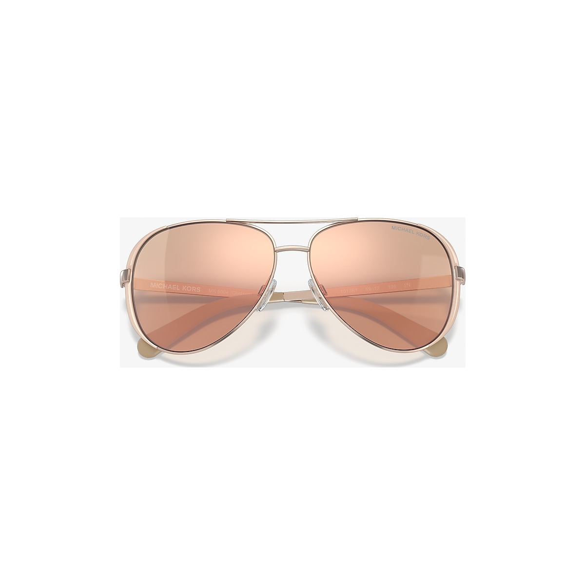 Michael MK5004 CHELSEA 59 Gold Flash & Rose Gold/Taupe Sunglasses | Sunglass Hut USA