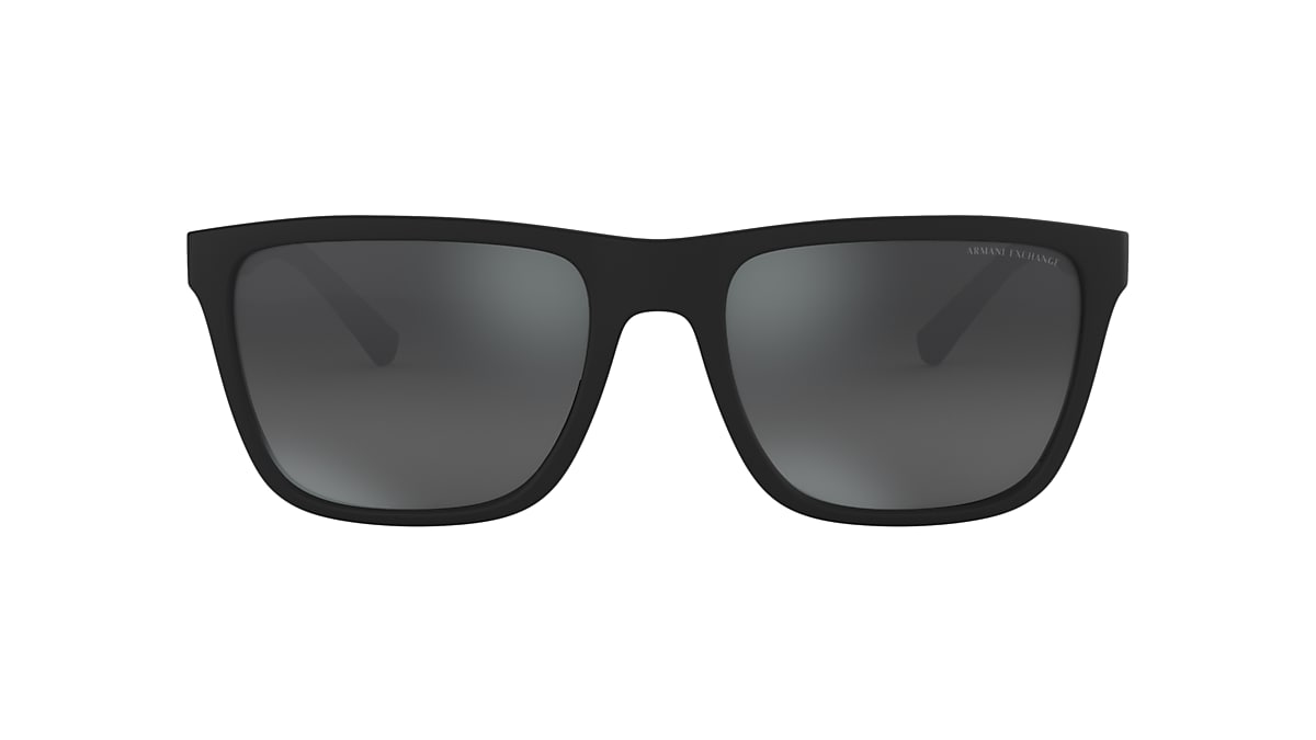 Armani Exchange AX4080S 57 Mirror Black & Matte Black Sunglasses | Sunglass  Hut Australia