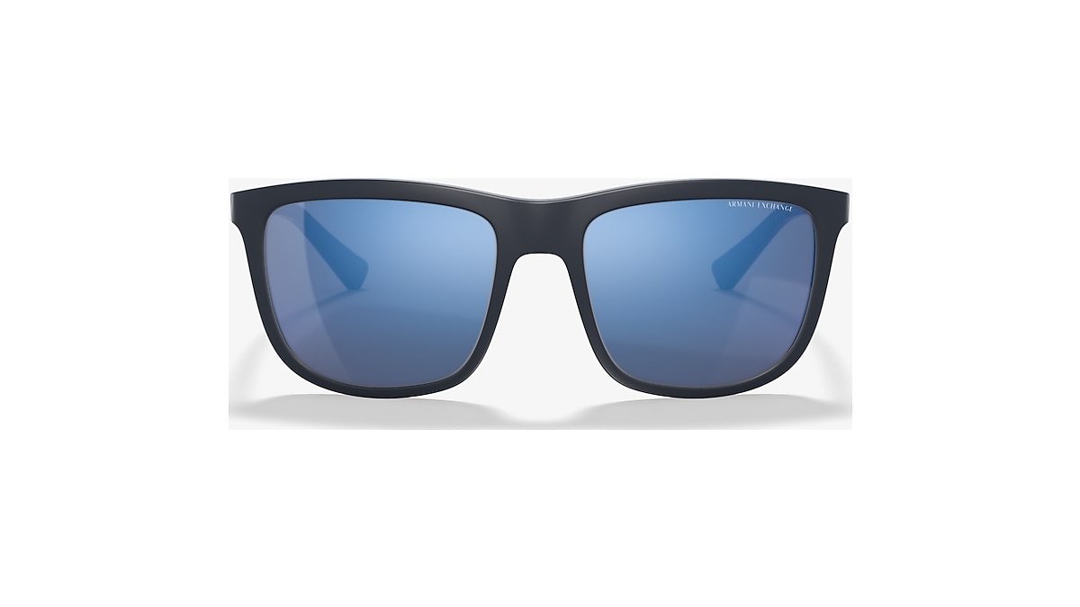 Armani Exchange AX4093S 56 Mirror Blue & Matte Blue Sunglasses | Sunglass  Hut USA