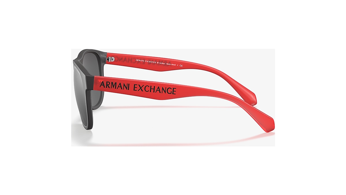 Armani Exchange AX4096S 57 Mirror Silver Polar Matte Black