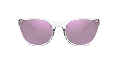 Armani Exchange AX4097S 60 Mirror Pink & Shiny Crystal Sunglasses 