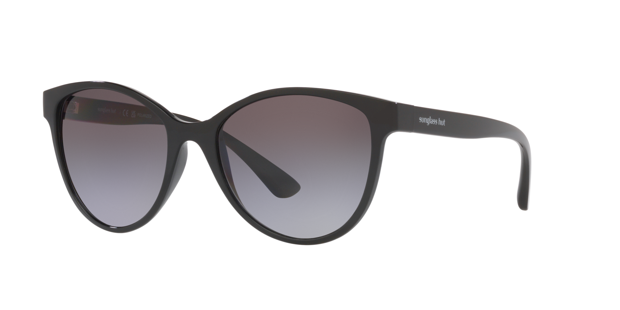Shop Sunglass Hut Collection Woman Sunglasses Hu2021 In Gradient Grey Polar