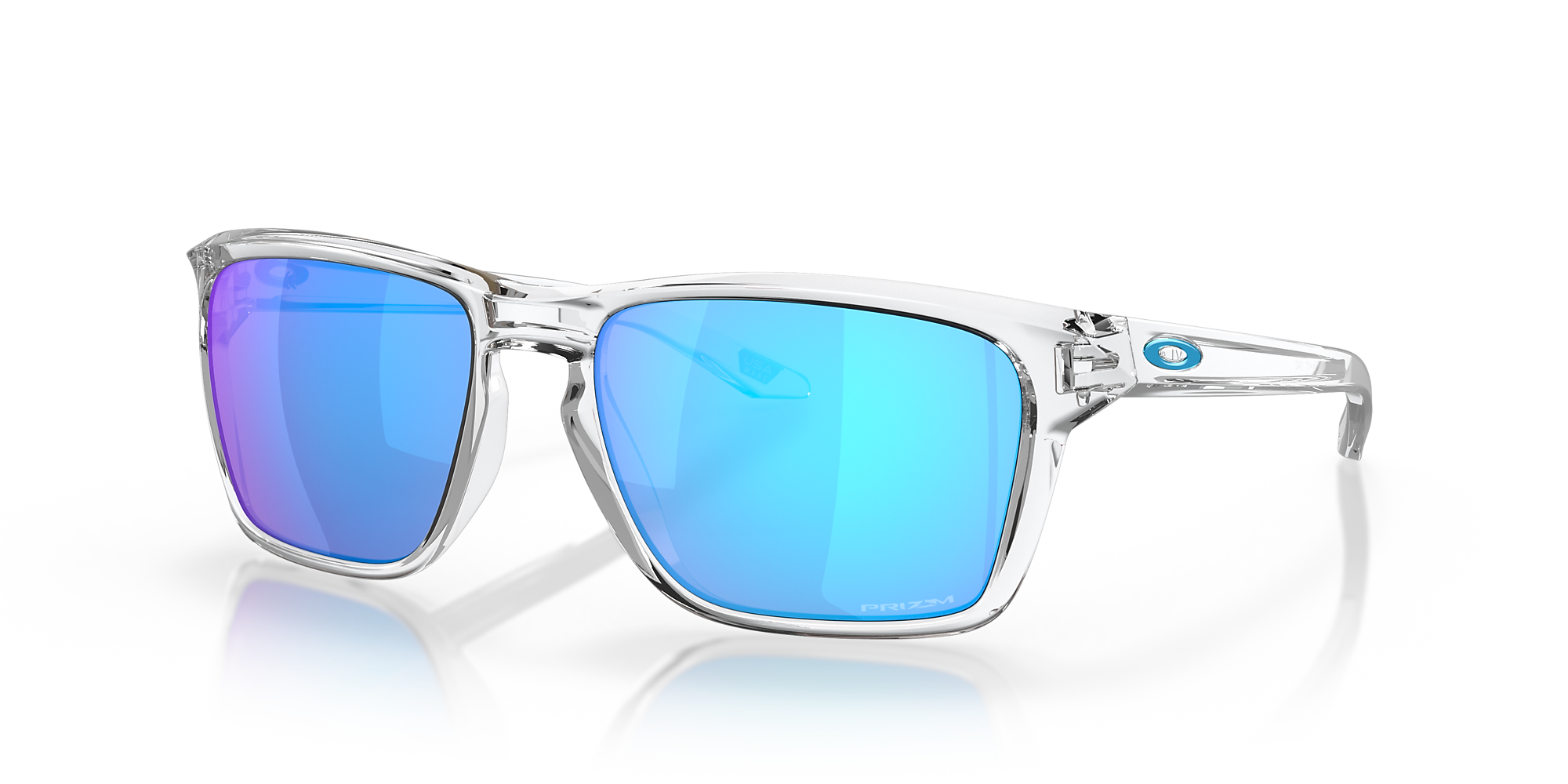 Oakley OO9448 Sylas 60 Prizm Sapphire & Polished Clear Sunglasses ...