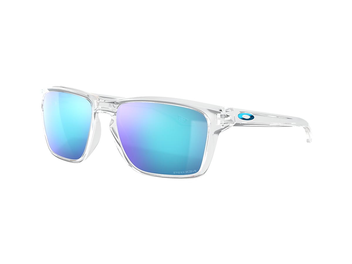 Oakley OO9448 Sylas 60 Prizm Sapphire & Polished Clear Sunglasses |  Sunglass Hut USA
