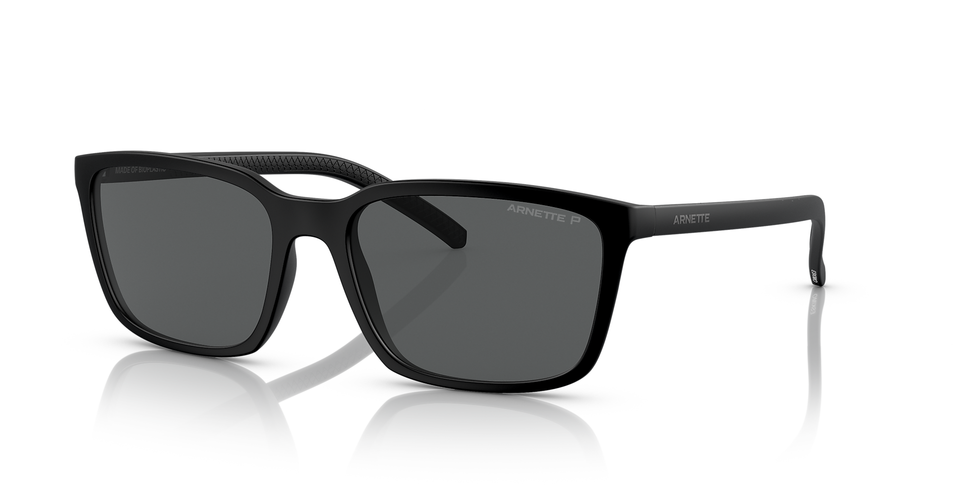 AN4311 56 Dark Grey Polar & Matte Black Polarized Sunglasses