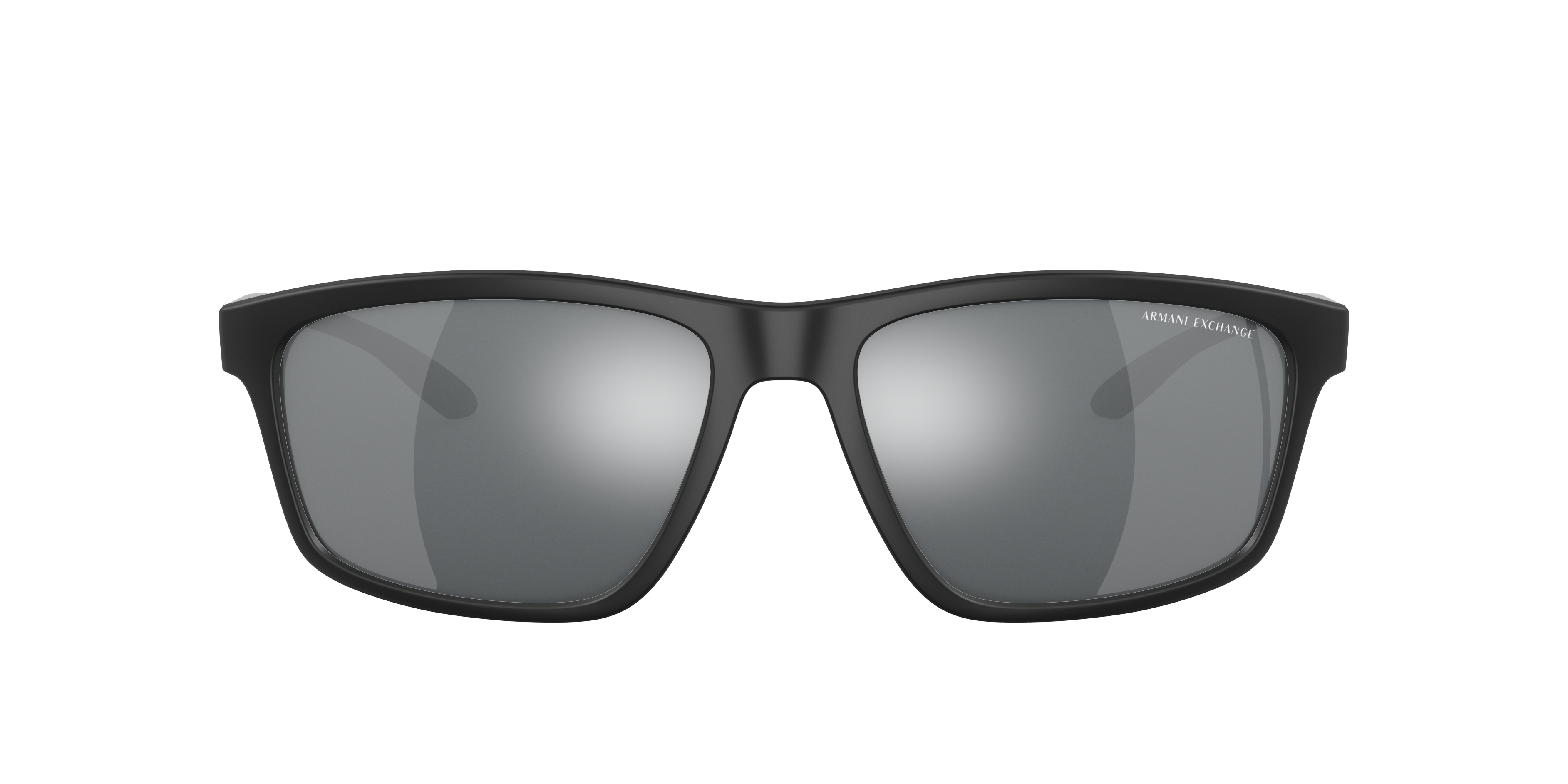 Shop Armani Exchange Man Sunglass Ax4122s In Light Grey Mirror Black