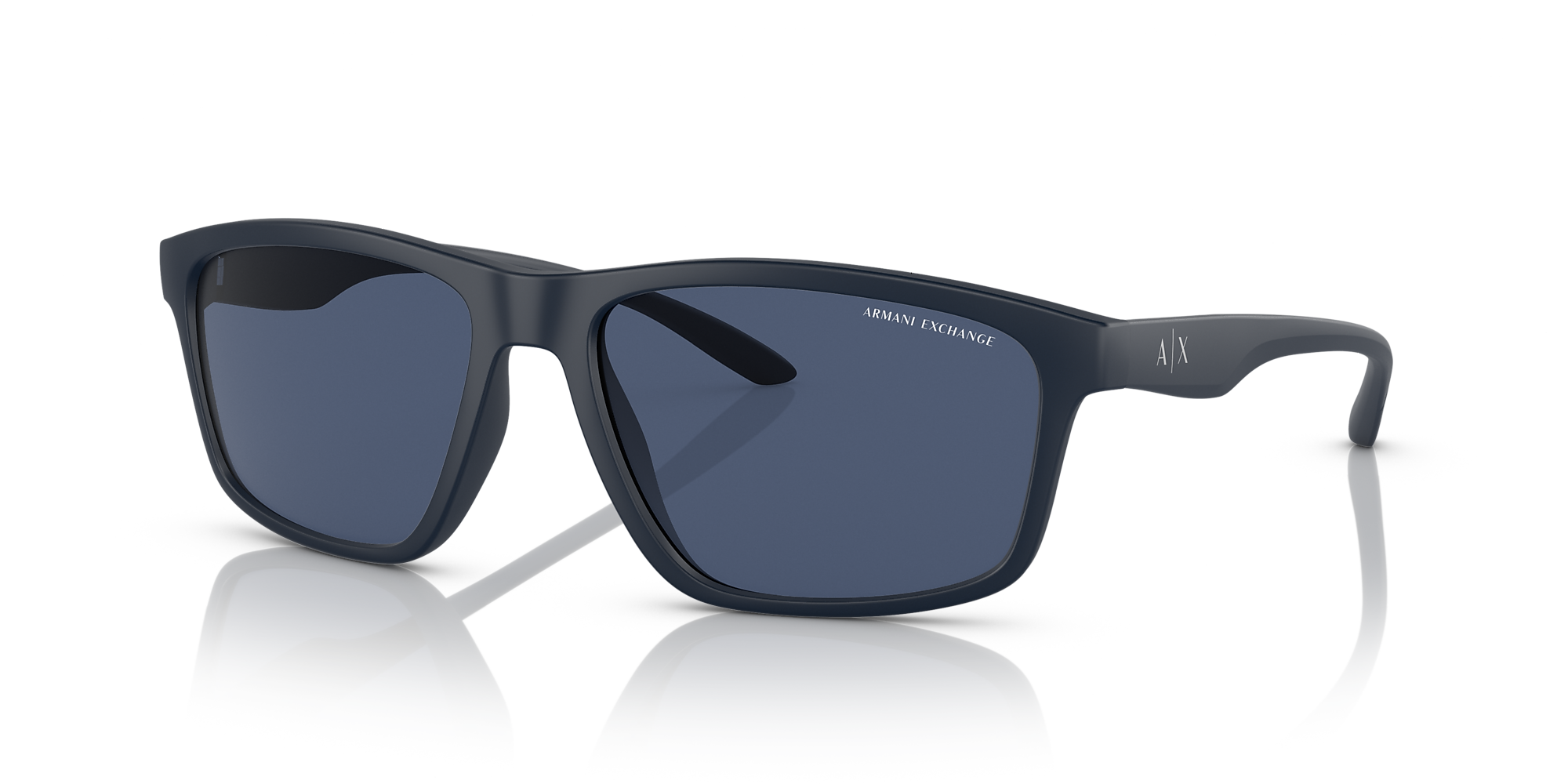 Armani Exchange AX4122S 59 Dark Blue & Matte Blue Sunglasses | Sunglass ...