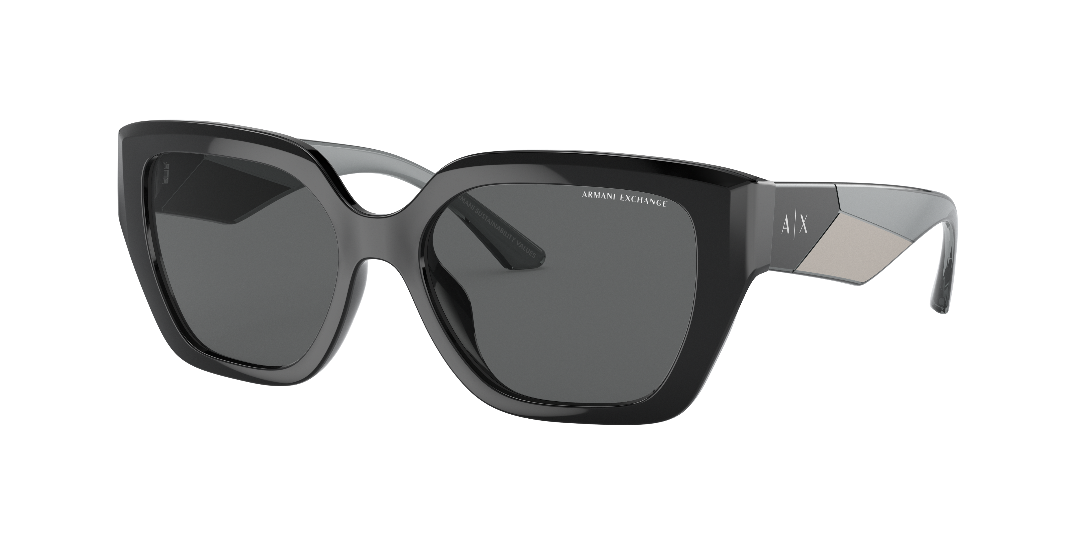 Armani Exchange Woman Sunglasses Ax4125su In Dark Grey