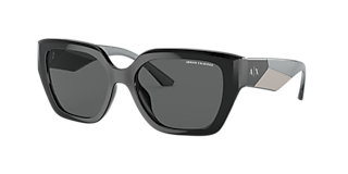 Armani Exchange AX4026S 56 Dark Blue Polarized Shiny Transparent