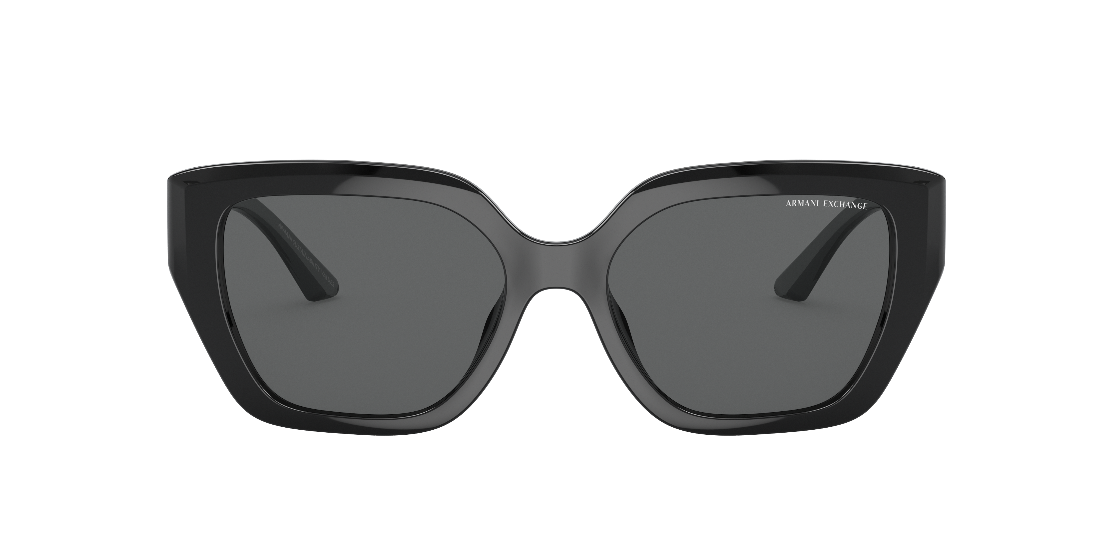 Shop Armani Exchange Woman Sunglasses Ax4125su In Dark Grey