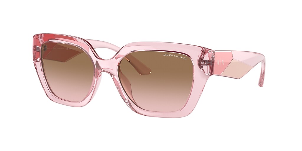 armani exchange pink glasses