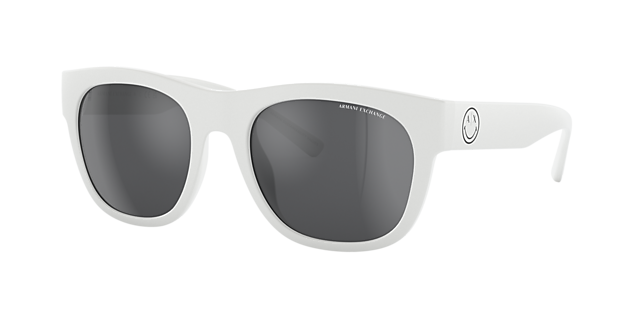 Armani Exchange AX4128SU 55 Grey Mirror Silver & Matte White