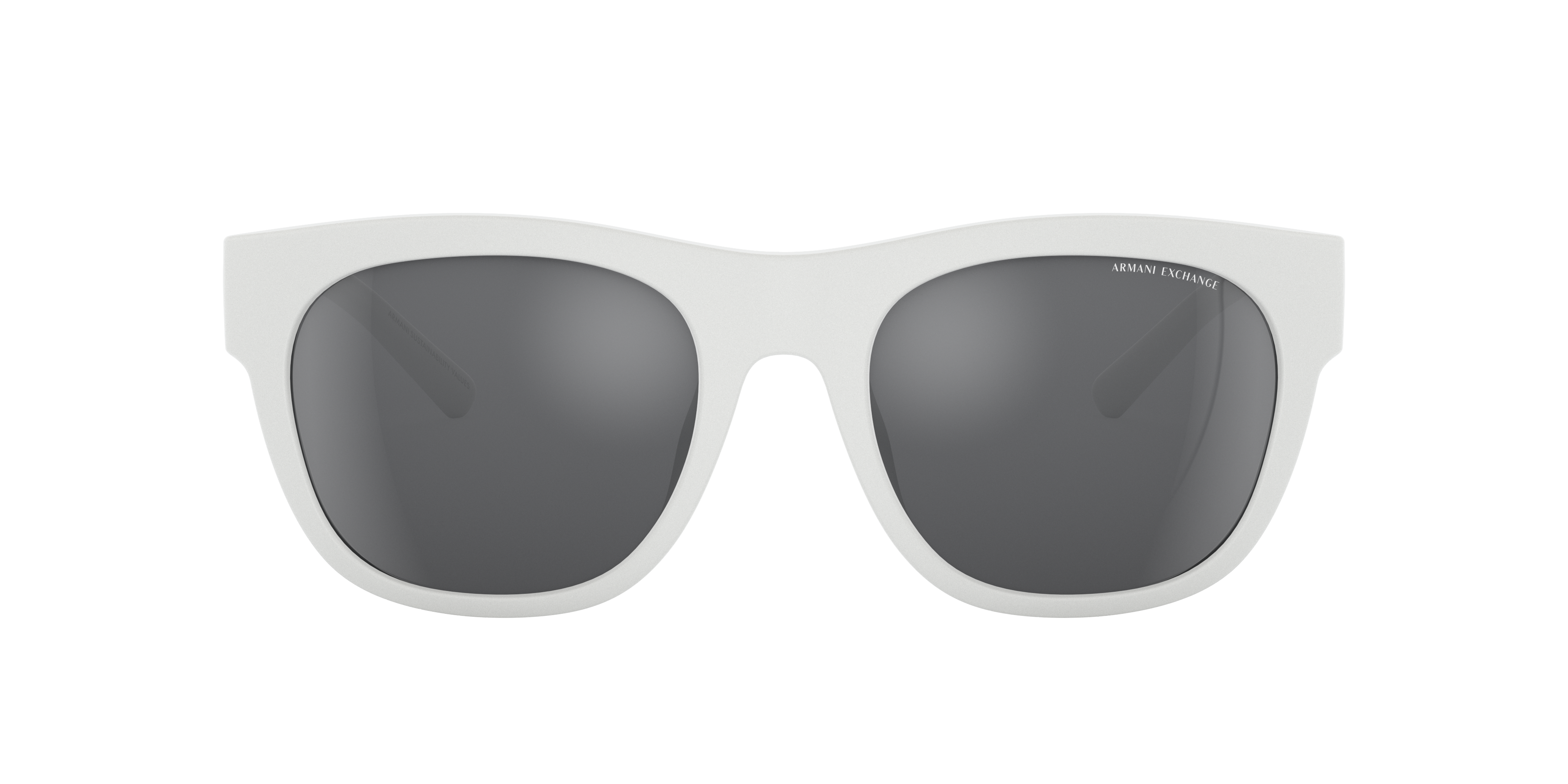 Armani Exchange AX4128SU 55 Grey Mirror Silver Matte White