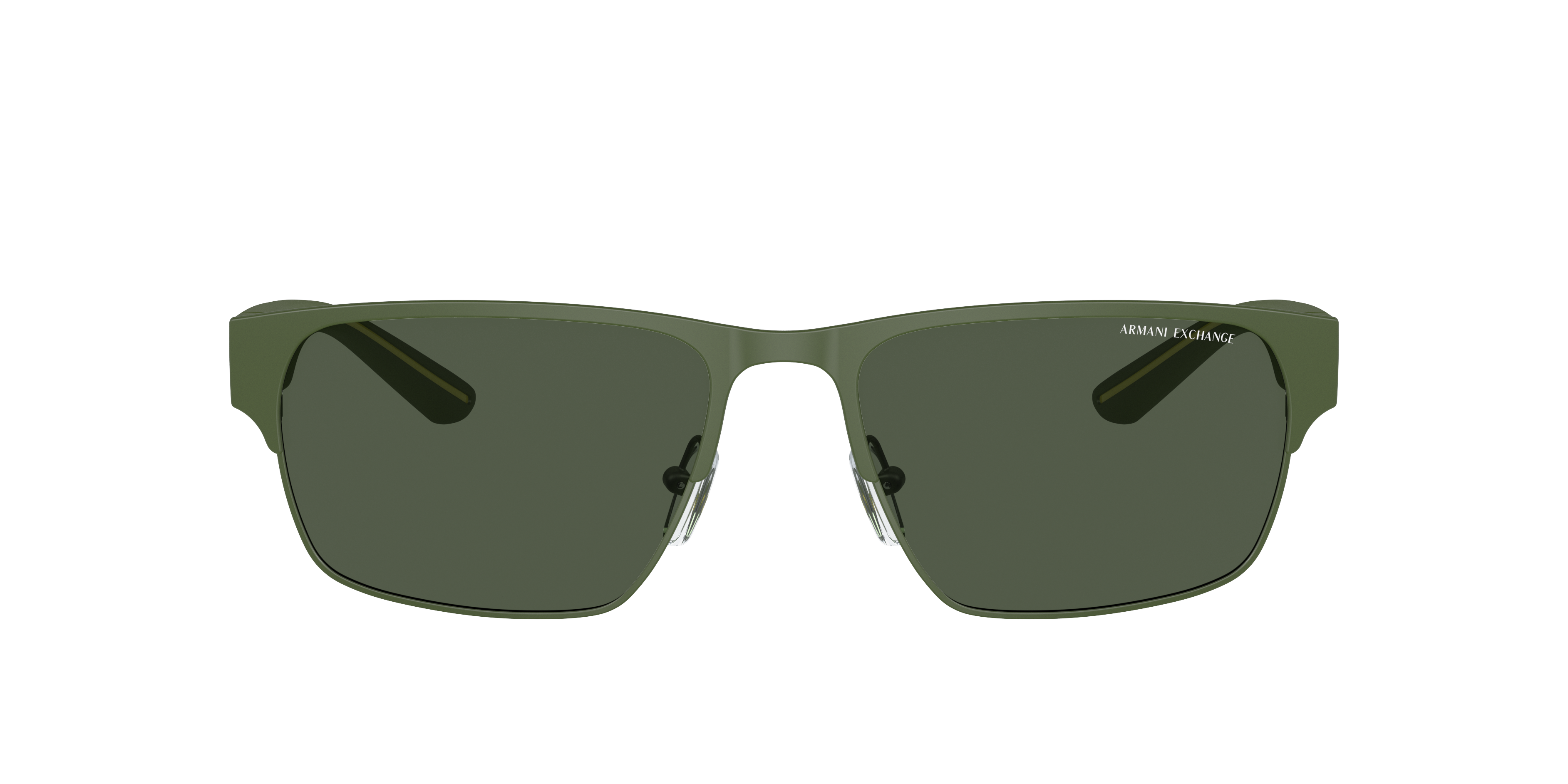Shop Armani Exchange Man Sunglasses Ax2046s In Dark Green Polarized