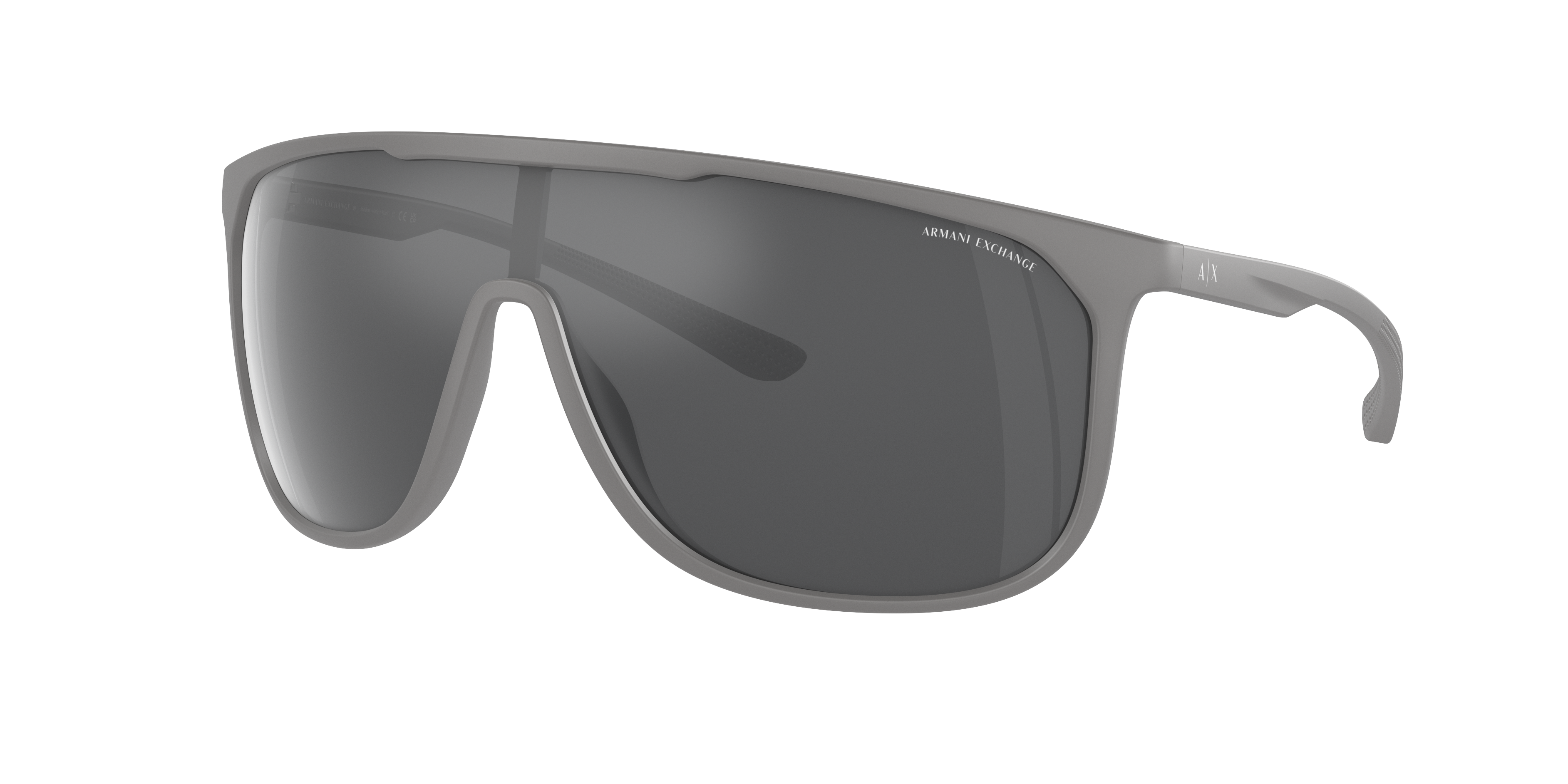 Shop Armani Exchange Man Sunglasses Ax4137su In Grau Verspiegelt Silber
