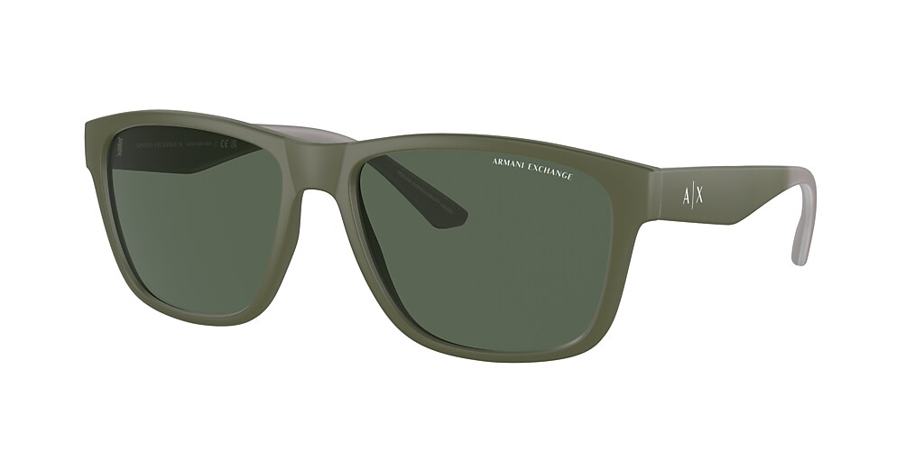 Armani Exchange AX4135S 59 Dark Green & Matte Green Sunglasses