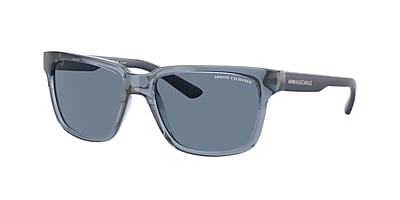 Armani Exchange AX4026S 56 Dark Blue Polarized Shiny Transparent