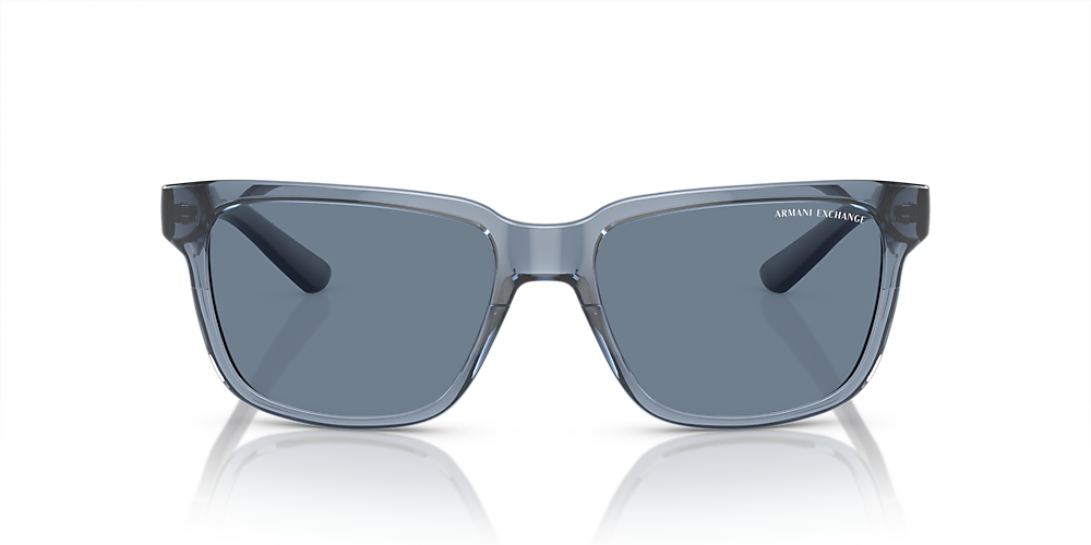 Armani Exchange AX4026S 56 Dark Blue Polarized Shiny Transparent