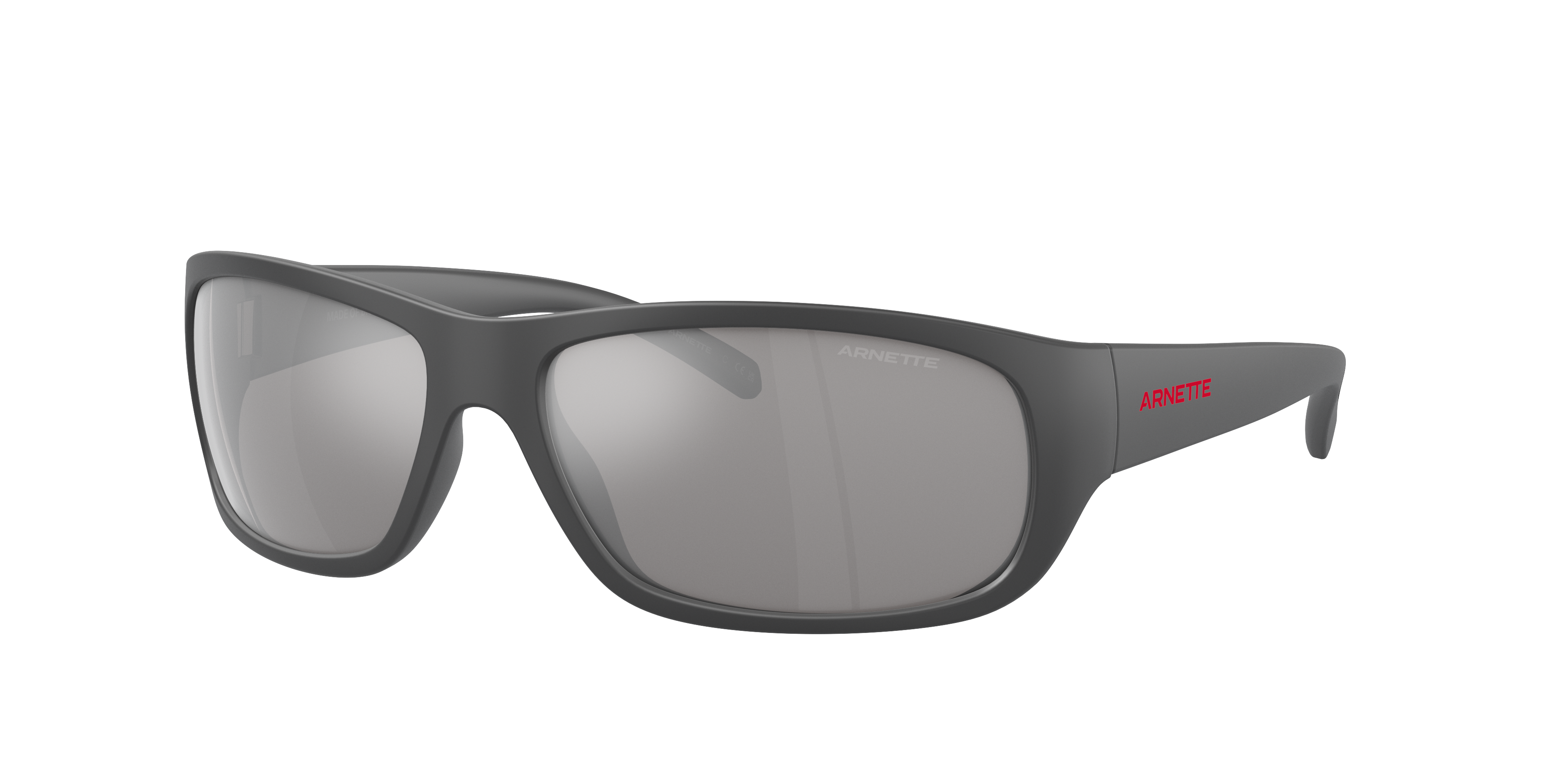 Arnette Man Sunglasses An4290 Uka In Light Grey Mirror Silver 80