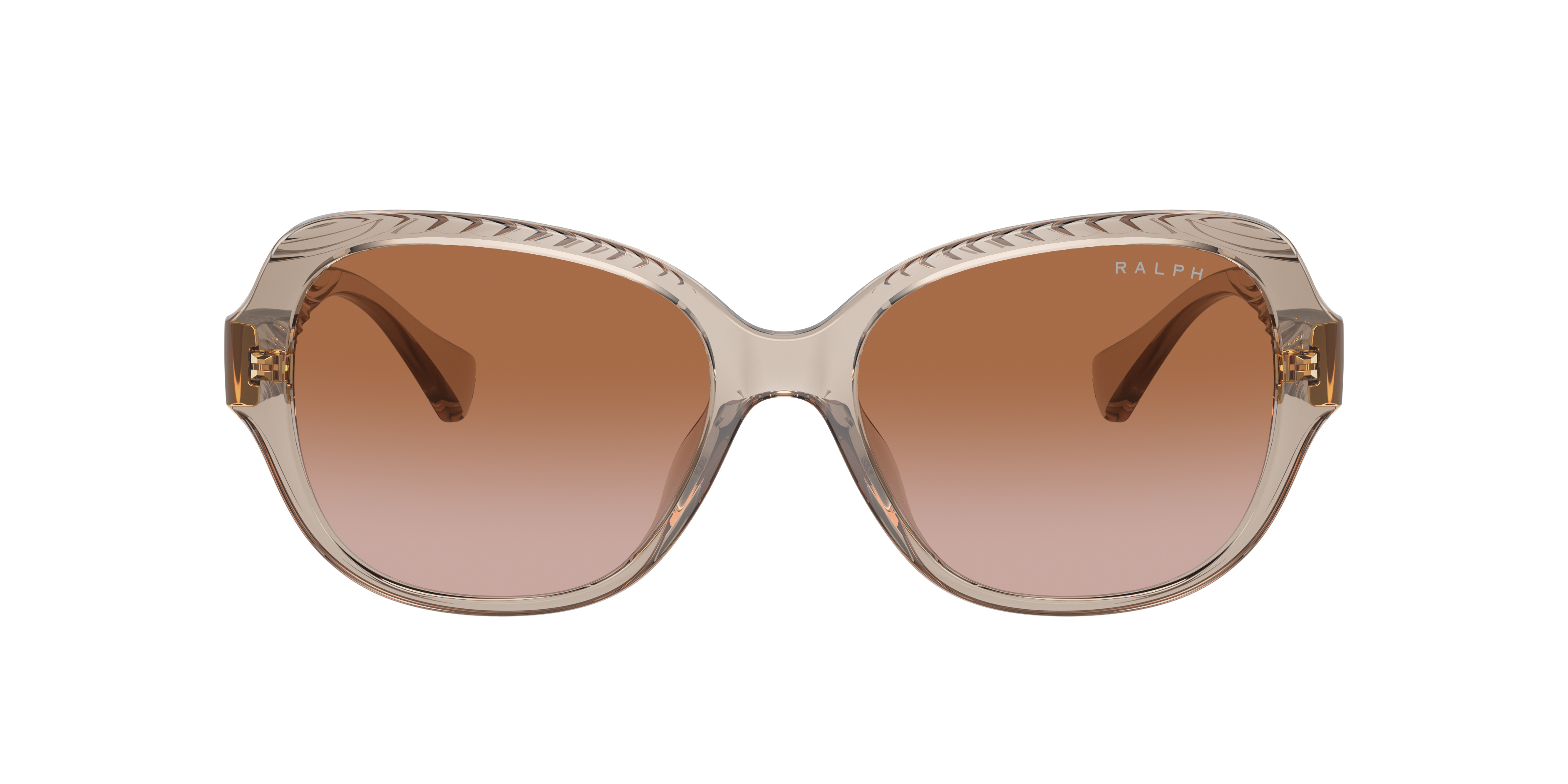 Shop Ralph Woman Sunglass Ra5316u In Gradient Brown