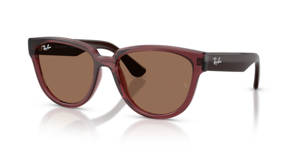 Óculos de sol Ray-Ban RB4463L, formato quadrado, armação em injetado, lente verde g-15