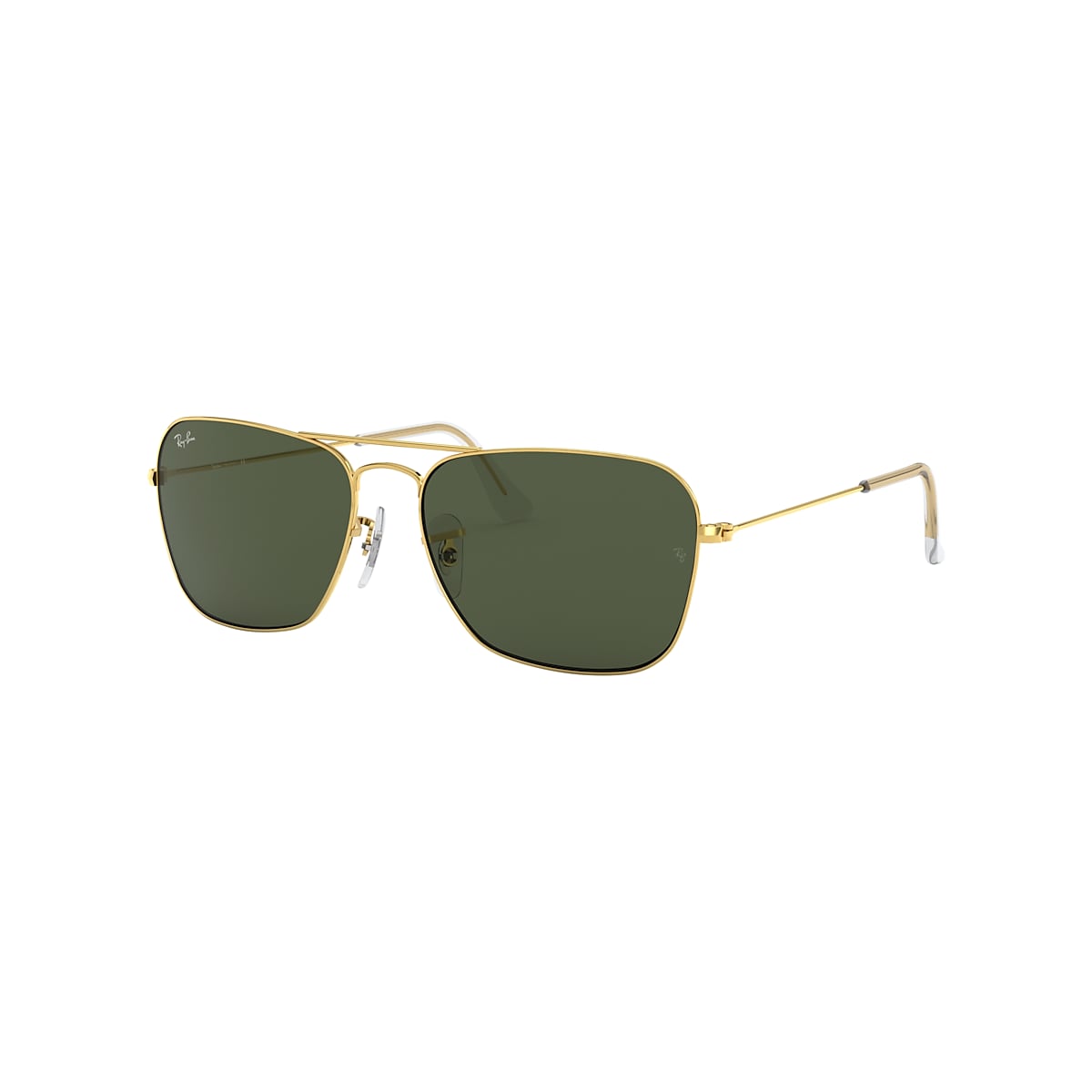 Ray-Ban RB3136 Caravan 55 Green & Gold Sunglasses | Sunglass Hut USA