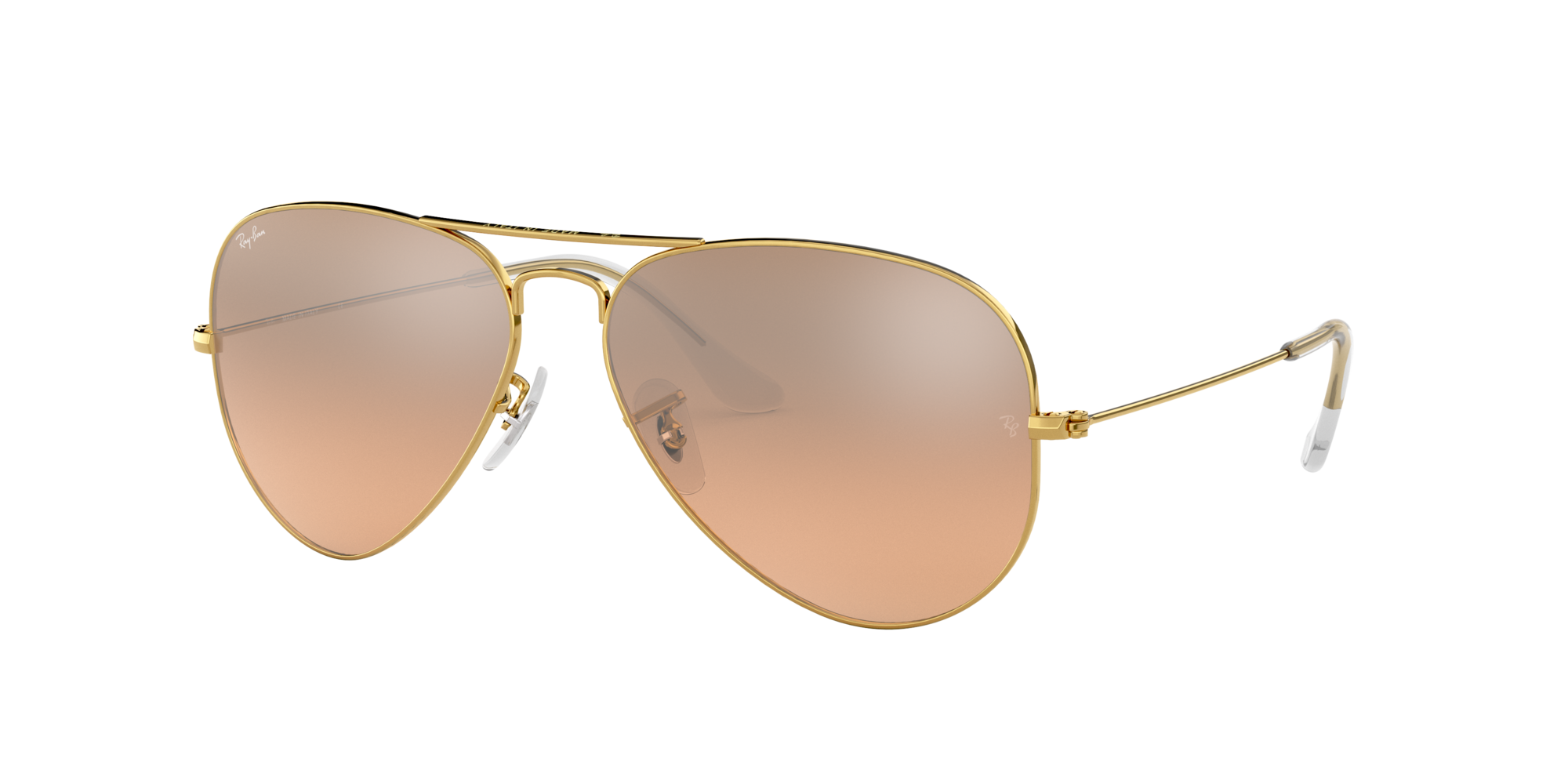 ray ban rose gold sunglasses