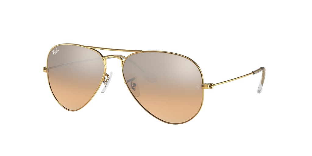 Ray Ban Rb3025 Aviator Gradient 58 Silver Pink Mirror Gold Sunglasses Sunglass Hut Usa