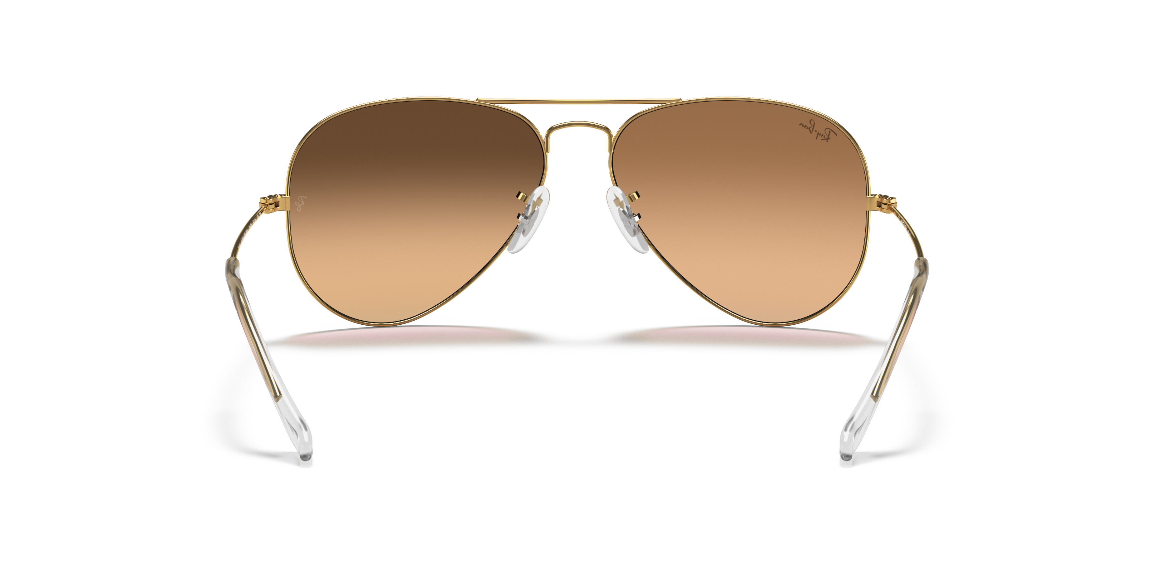rose gold aviator sunglasses ray ban