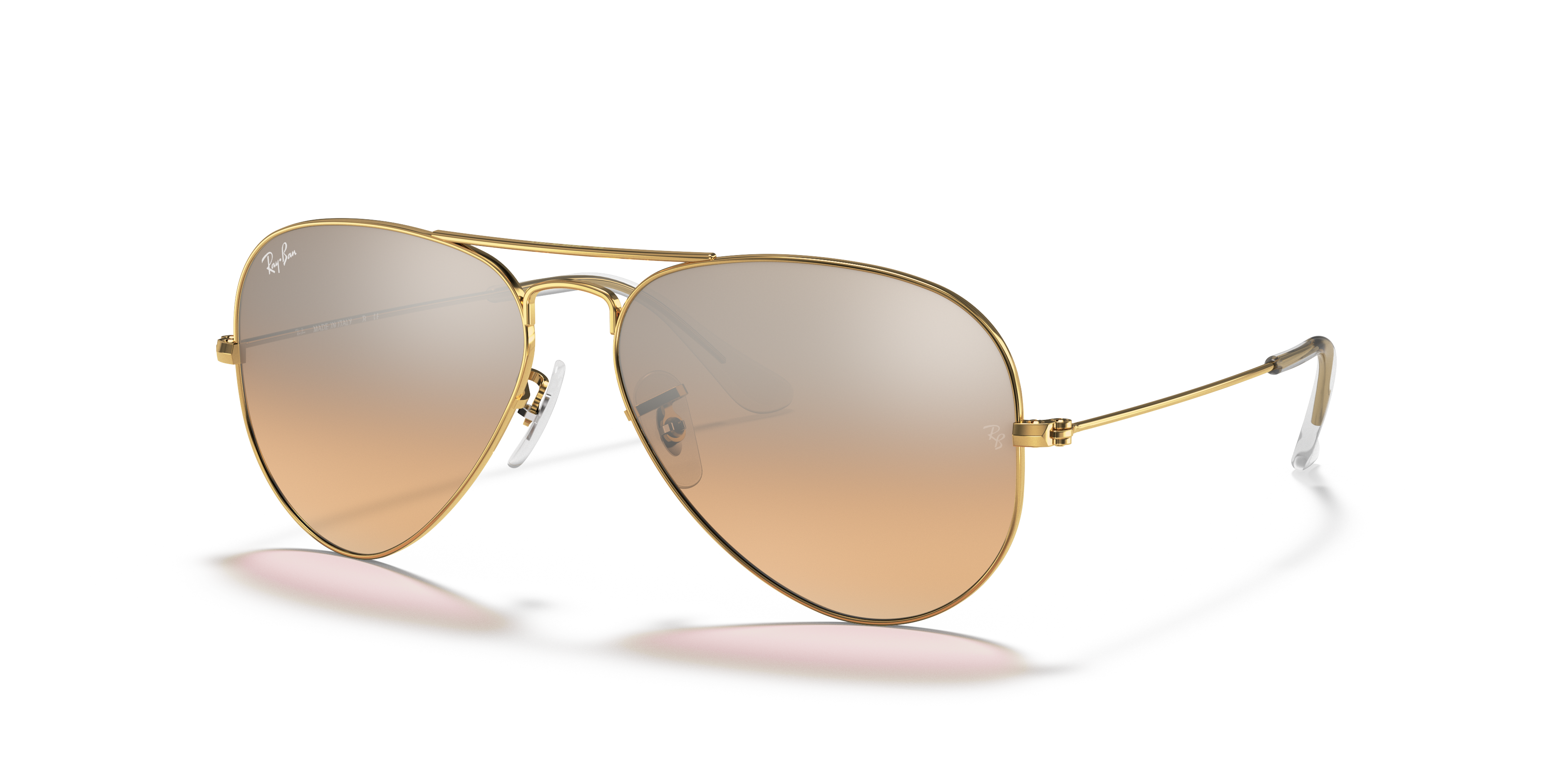 Ray-Ban Sunglasses in Silver Pink Womens Sunglasses Ray-Ban Sunglasses 