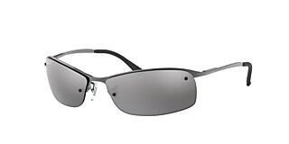 Ray-Ban RB3183 63 Silver & Gunmetal Polarized Sunglasses