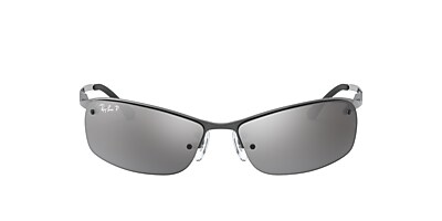 Ray-Ban RB3183 63 Silver & Gunmetal Polarized Sunglasses