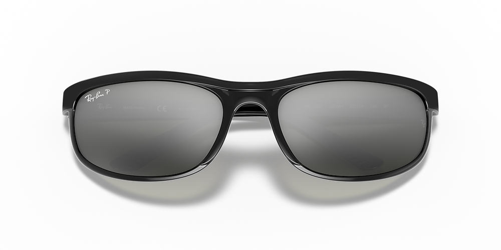 Ray Ban Rb27 Predator 2 62 Polarized Grey Mirror Black Polarized Sunglasses Sunglass Hut Usa