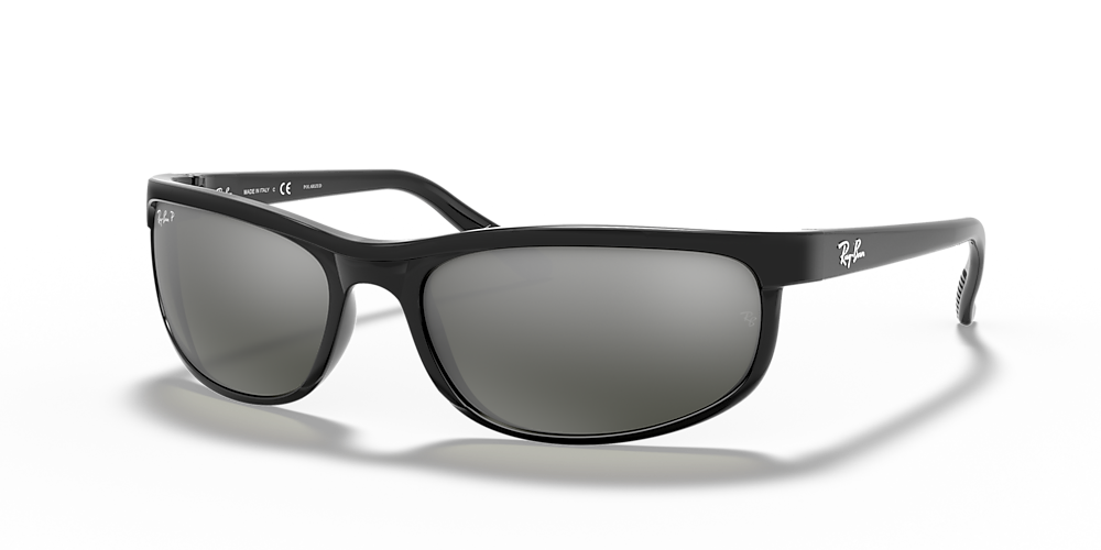 mekanisme økse Bror Ray-Ban RB2027 Predator 2 62 Polarized Grey Mirror & Black Polarized  Sunglasses | Sunglass Hut USA