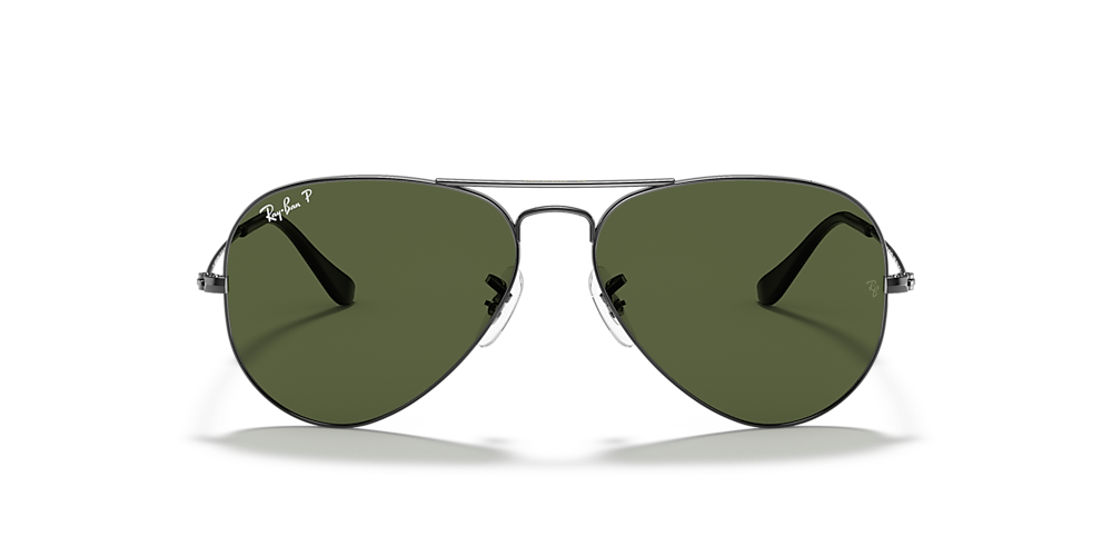 Ray-Ban RB3025 Classic 58 Green & Gunmetal Polarized Sunglasses Sunglass USA