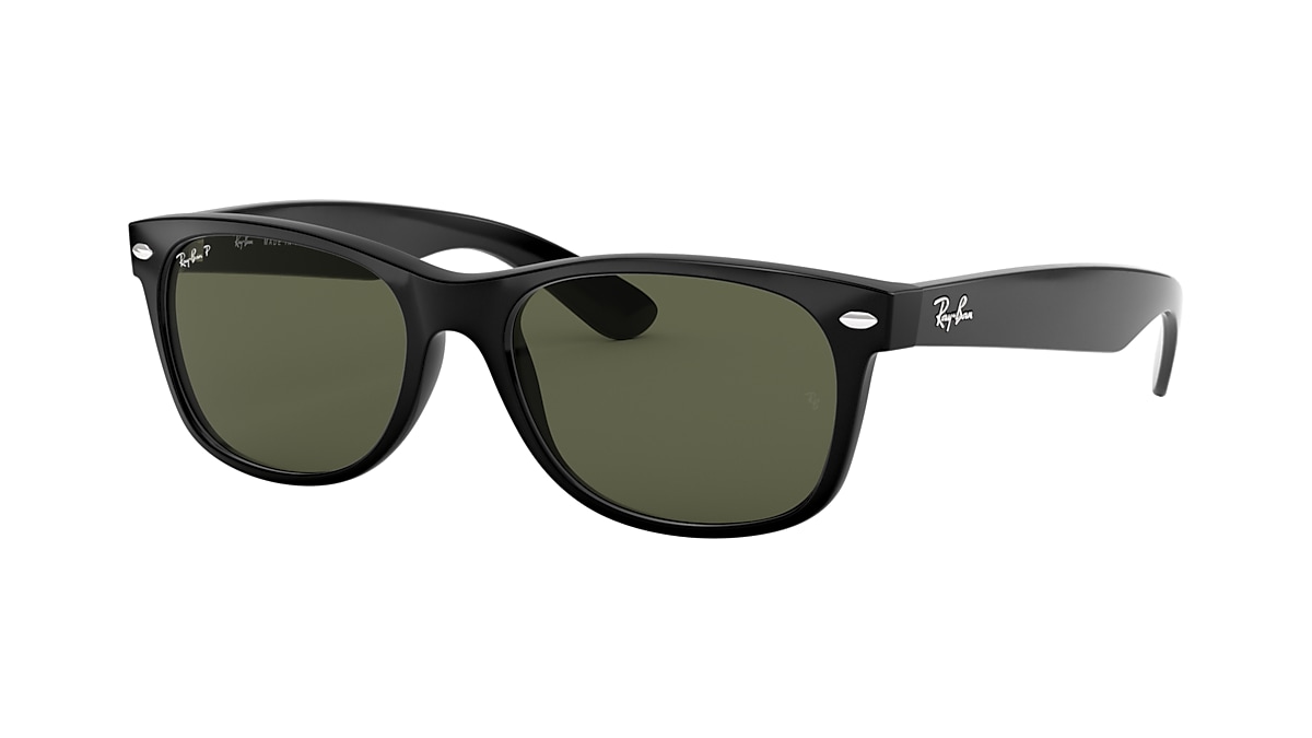 damper Giotto Dibondon Sømil Ray-Ban RB2132 New Wayfarer Classic 55 Green & Black Polarised Sunglasses |  Sunglass Hut United Kingdom