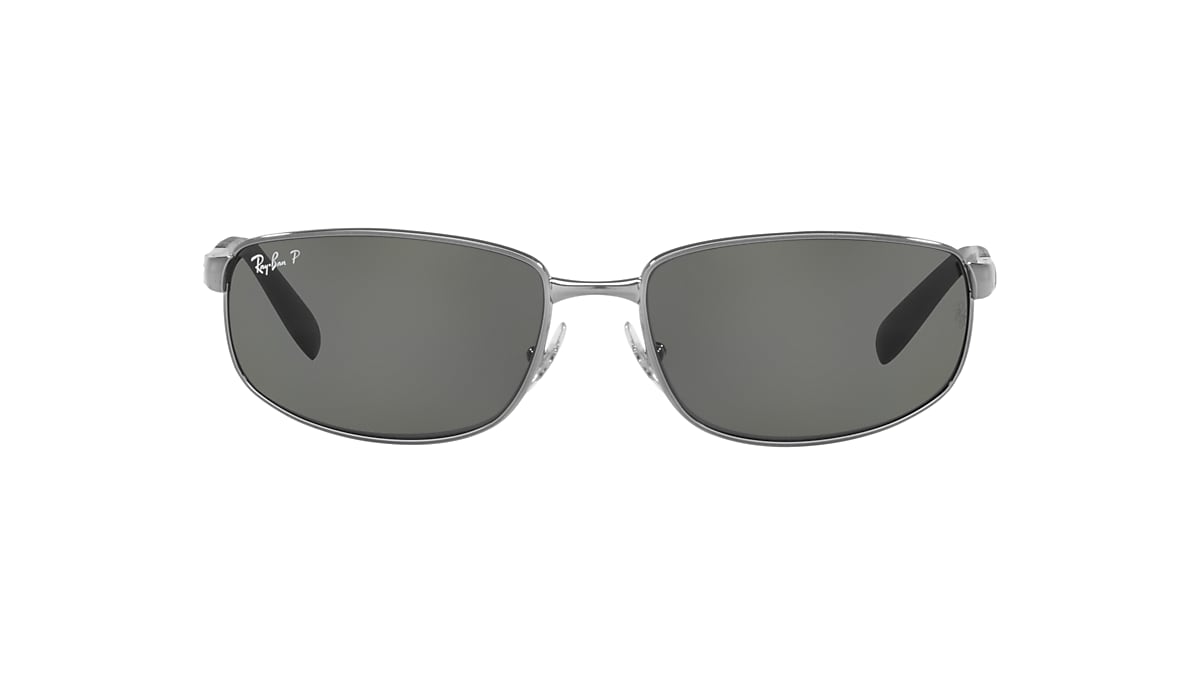 RAY-BAN RB3254 Gunmetal - Male Sunglasses, Crystal Green Lens