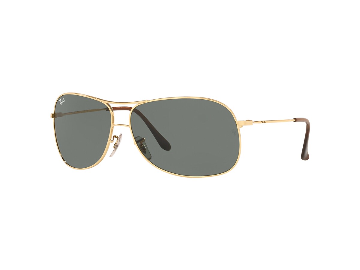 Ray-Ban RB3267 64 Green Classic G-15 & Gold Sunglasses