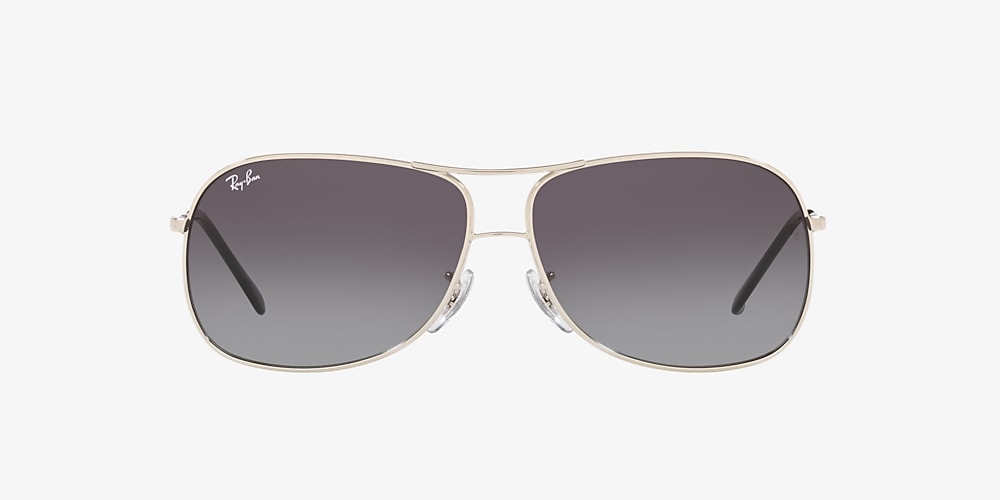Ray-Ban RB3267 64 Light Grey Gradient Dark Blue & Silver Sunglasses |  Sunglass Hut United Kingdom