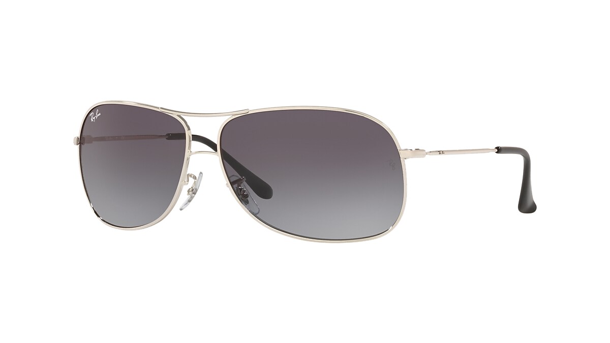 Ray-Ban RB3267 L (64 13) with Grey lenses and Silver frame