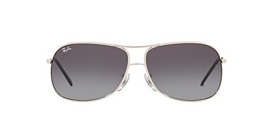 Ray-Ban RB3267 64 Light Grey Gradient Dark Blue & Silver 