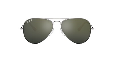 Ray-Ban RB3025 Aviator Mirror 58 Grey & Silver Polarized