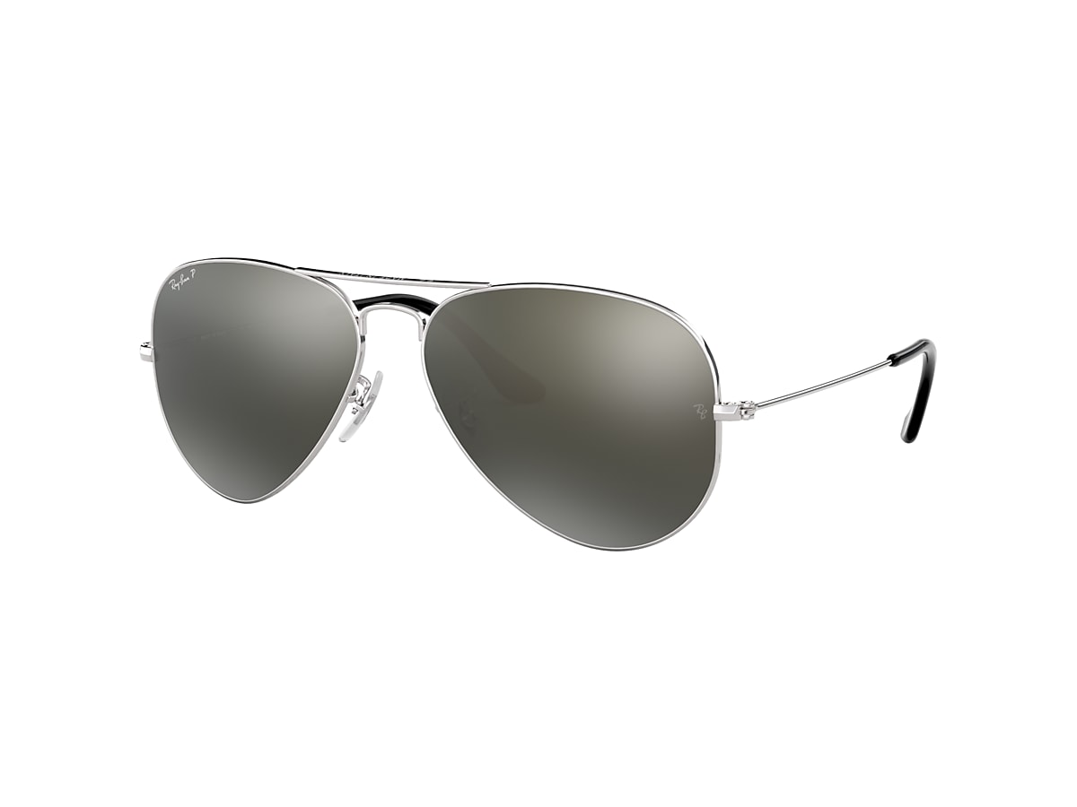坊主　Ray-Ban AVIATOR@COLLECTION RB3025 Ray-Ban RB3025 Aviator Mirror XL (58 - 14) with Grey lenses