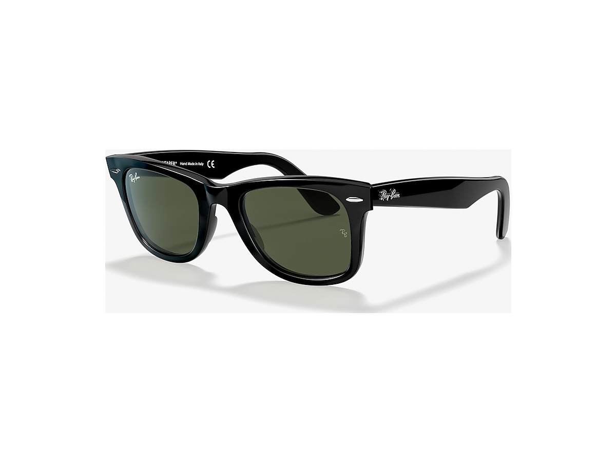 tunnel explosion brand Ray-Ban RB2140 Original Wayfarer Classic 50 G-15 Green & Black Sunglasses |  Sunglass Hut USA