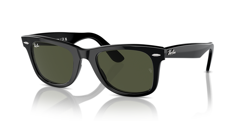 Uretfærdig hold Strømcelle Ray-Ban RB2140 Original Wayfarer Classic 50 Green & Black Sunglasses |  Sunglass Hut USA