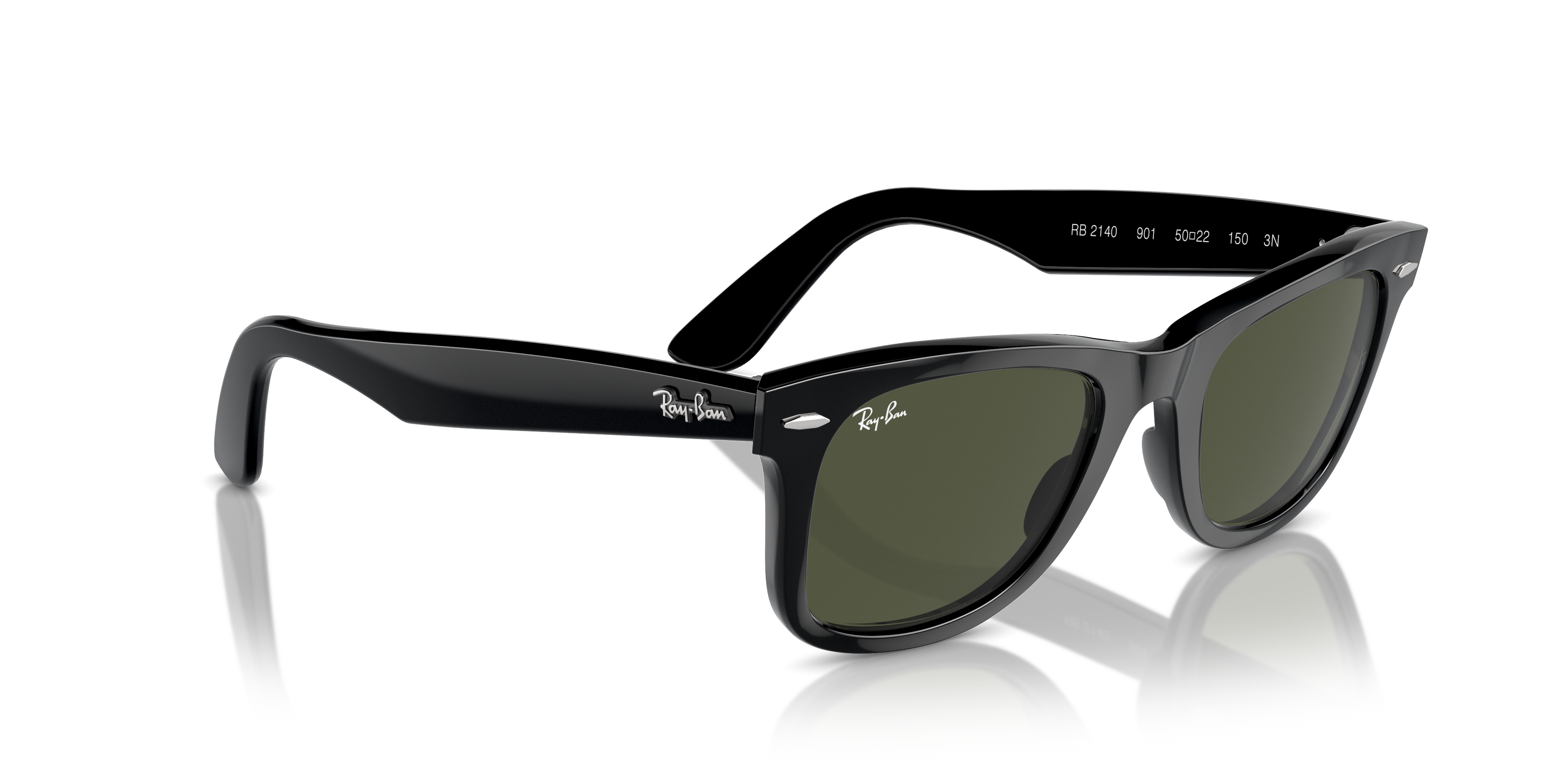 ray ban wayfarer 2140 54mm black lens