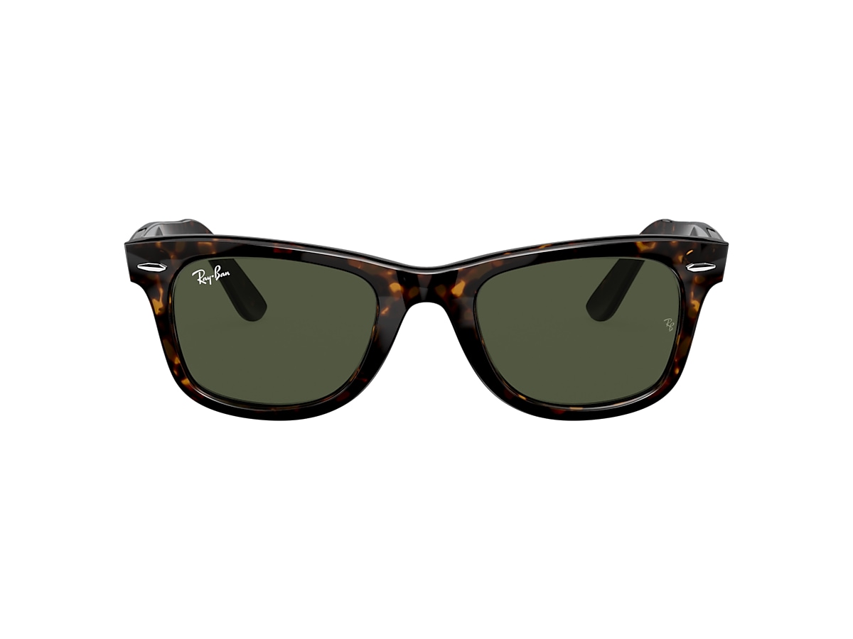 Ray-Ban RB2140 Original Wayfarer Classic 50 Green u0026 Tortoise Sunglasses |  Sunglass Hut United Kingdom